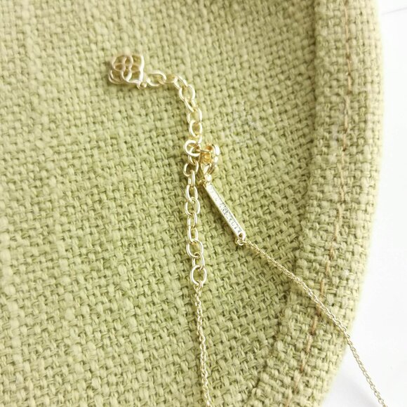 BRAND NEW Kendra Scott Ari Heart Necklace Gold Turquoise - Picture 3 of 3